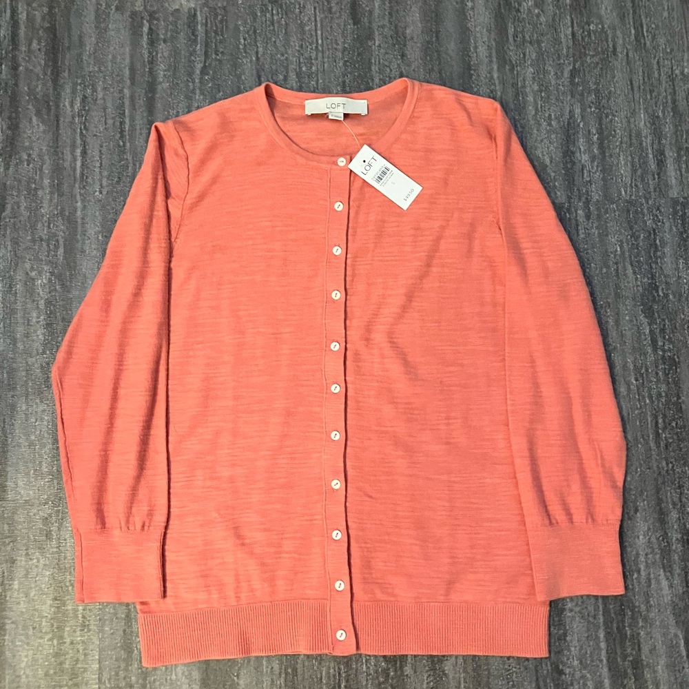 Loft button-up lightweight cardigan